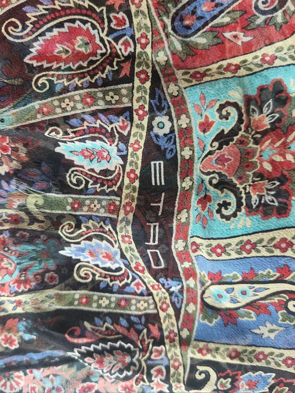 Etro Multicolor Paisley Open-Front Shawl